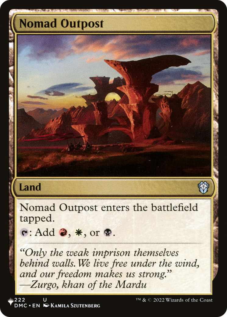 Nomad Outpost [The List] | Lots Moore NSW