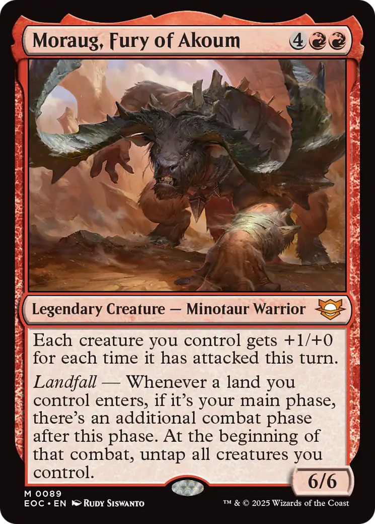 Moraug, Fury of Akoum [Edge of Eternities Commander] | Lots Moore NSW