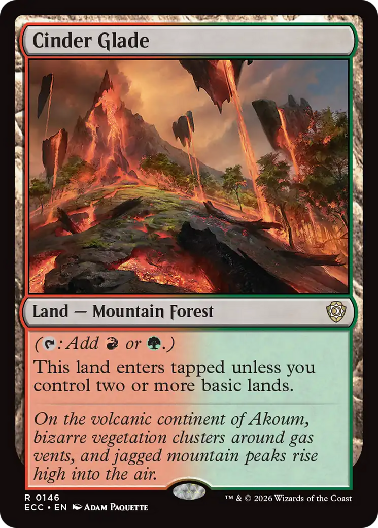 Cinder Glade [Lorwyn Eclipsed Commander] | Lots Moore NSW