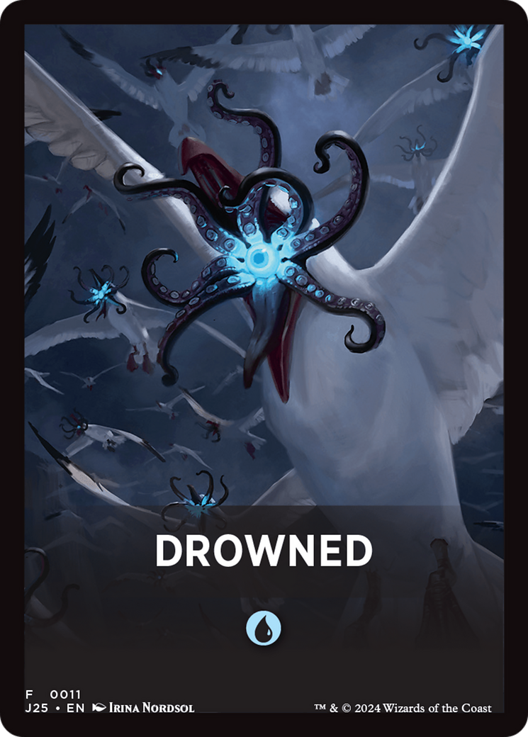 Drowned Theme Card [Foundations Jumpstart Front Cards] | Lots Moore NSW