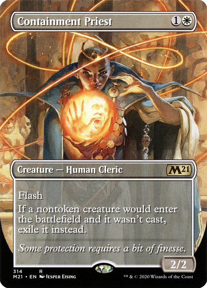 Containment Priest (Borderless Alternate Art) [Core Set 2021] | Lots Moore NSW