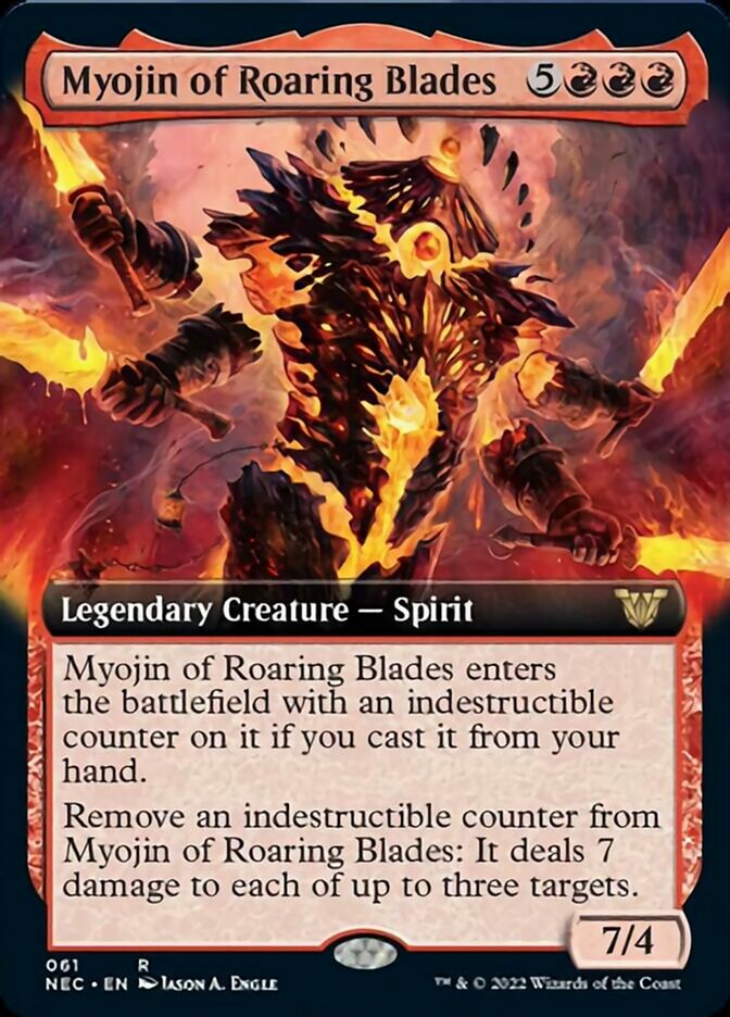 Myojin of Roaring Blades (Extended Art) [Kamigawa: Neon Dynasty Commander] | Lots Moore NSW