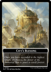 Hamster // City's Blessing Double-Sided Token [Bloomburrow Commander Tokens] | Lots Moore NSW