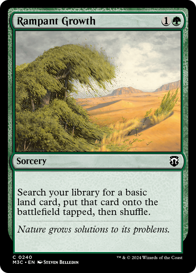 Rampant Growth (Ripple Foil) [Modern Horizons 3 Commander] | Lots Moore NSW