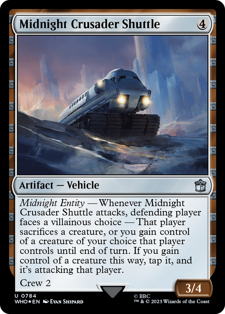 Midnight Crusader Shuttle (Surge Foil) [Doctor Who] | Lots Moore NSW