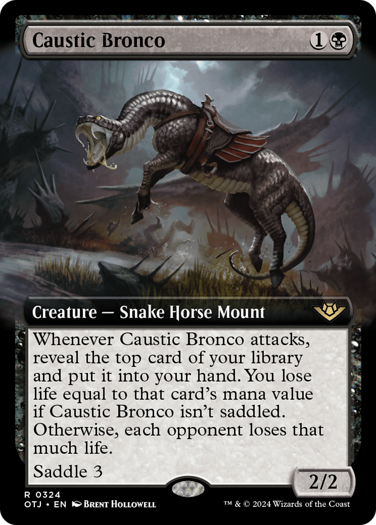 Caustic Bronco (Extended Art) [Outlaws of Thunder Junction] | Lots Moore NSW