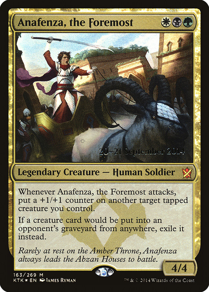 Anafenza, the Foremost [Khans of Tarkir Prerelease Promos] | Lots Moore NSW