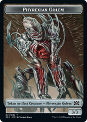 Drake // Phyrexian Golem Double-Sided Token [Double Masters 2022 Tokens] | Lots Moore NSW