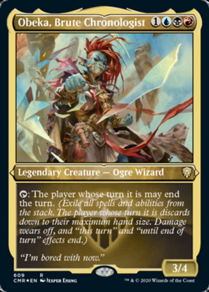 Obeka, Brute Chronologist (Etched) [Commander Legends] | Lots Moore NSW
