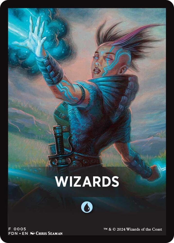 Wizards Theme Card [Foundations Jumpstart Front Cards] | Lots Moore NSW