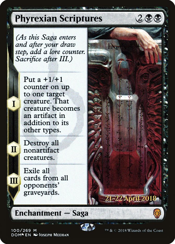 Phyrexian Scriptures [Dominaria Prerelease Promos] | Lots Moore NSW
