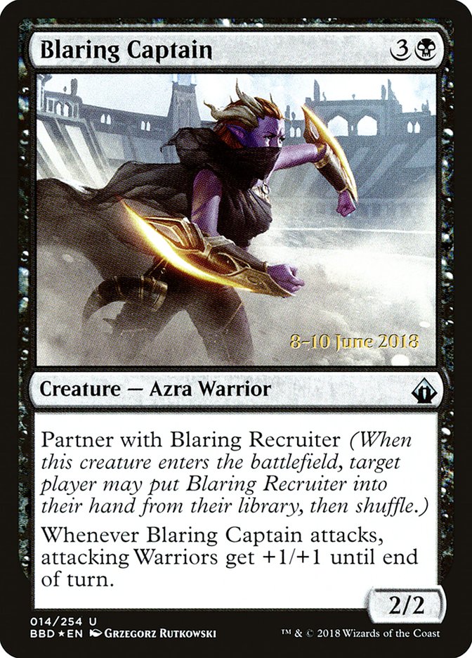 Blaring Captain (Prerelease) [Battlebond Promos] | Lots Moore NSW