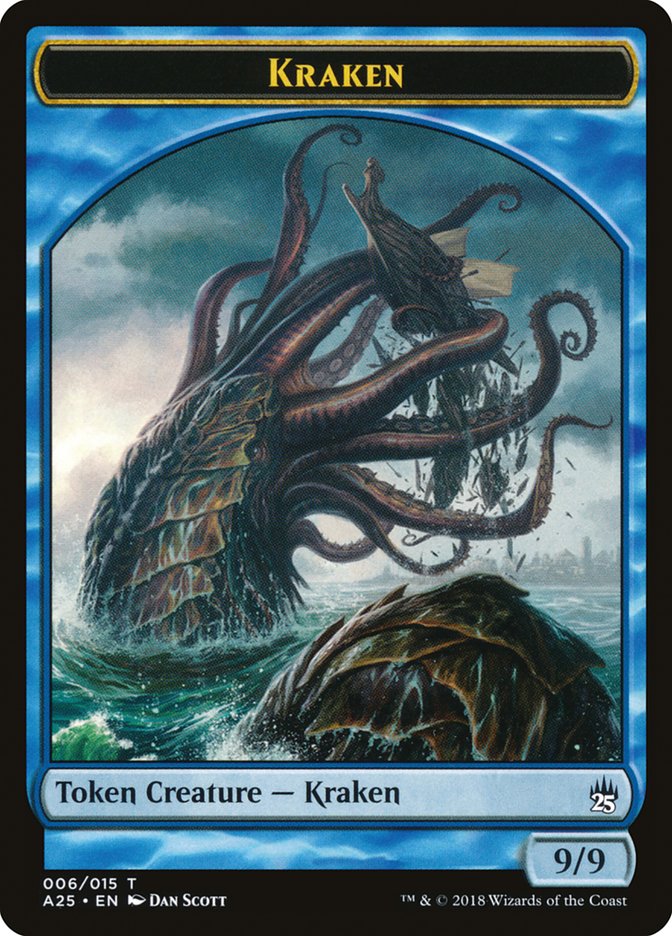 Fish // Kraken Double-Sided Token [Masters 25 Tokens] | Lots Moore NSW