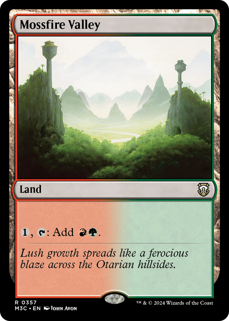 Mossfire Valley (Ripple Foil) [Modern Horizons 3 Commander] | Lots Moore NSW