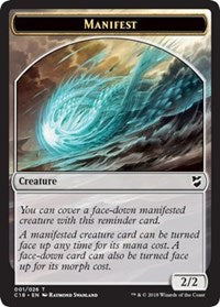 Manifest // Zombie Double-Sided Token [Commander 2018 Tokens] | Lots Moore NSW