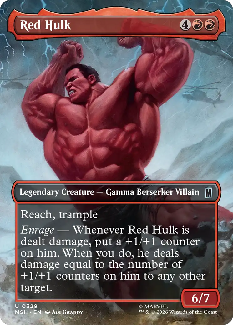 Red Hulk (Borderless) [Marvel Super Heroes] | Lots Moore NSW
