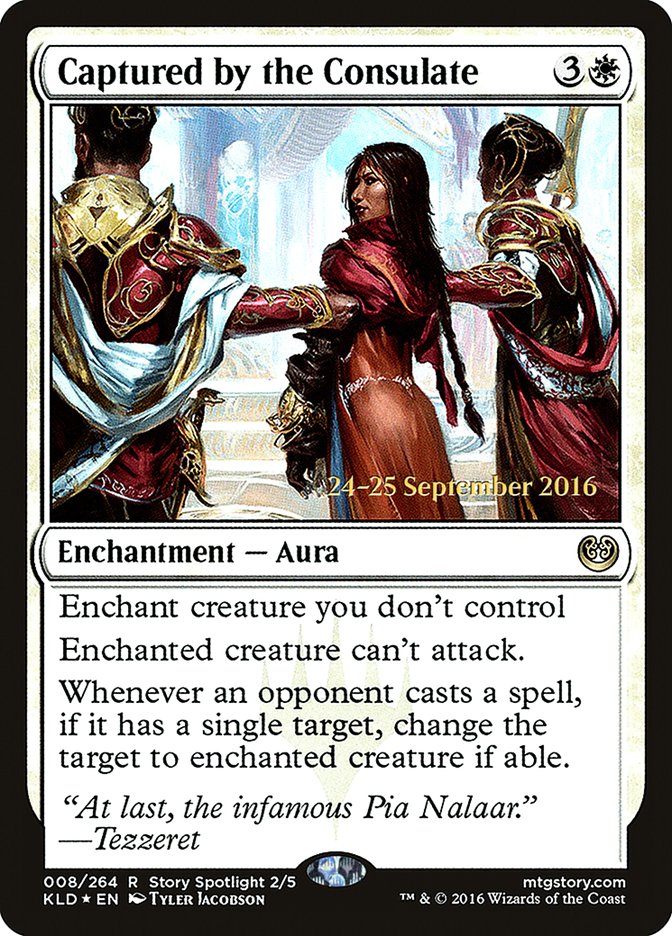 Captured by the Consulate [Kaladesh Prerelease Promos] | Lots Moore NSW