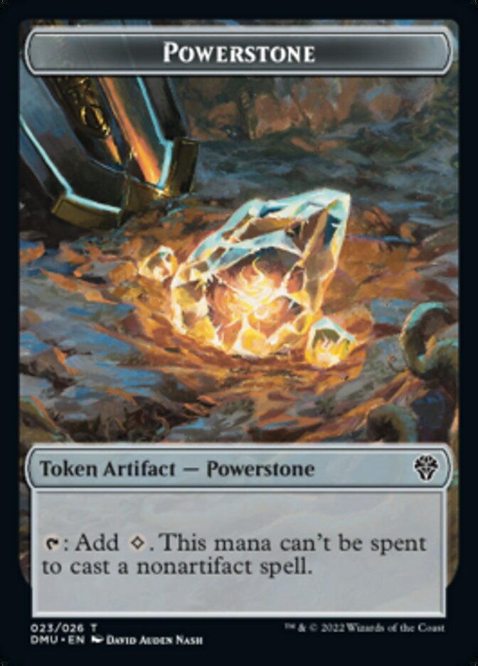 Saproling // Powerstone Double-Sided Token [Dominaria United Tokens] | Lots Moore NSW