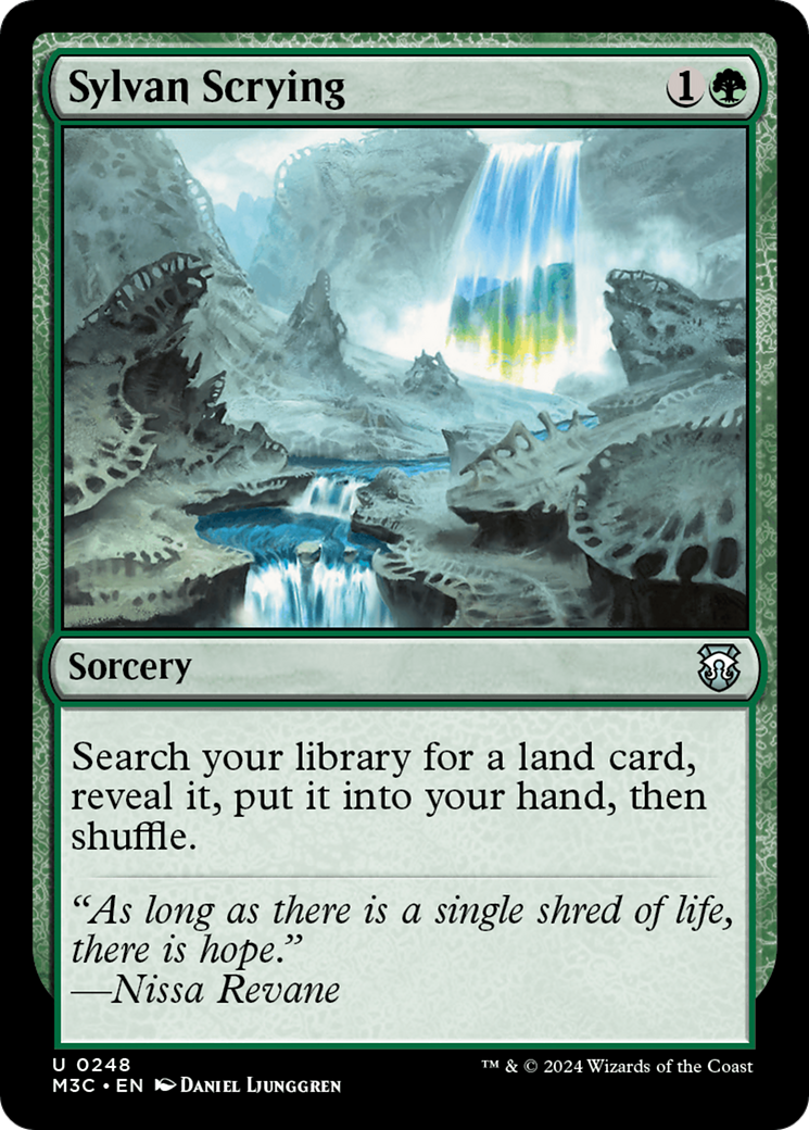 Sylvan Scrying (Ripple Foil) [Modern Horizons 3 Commander] | Lots Moore NSW