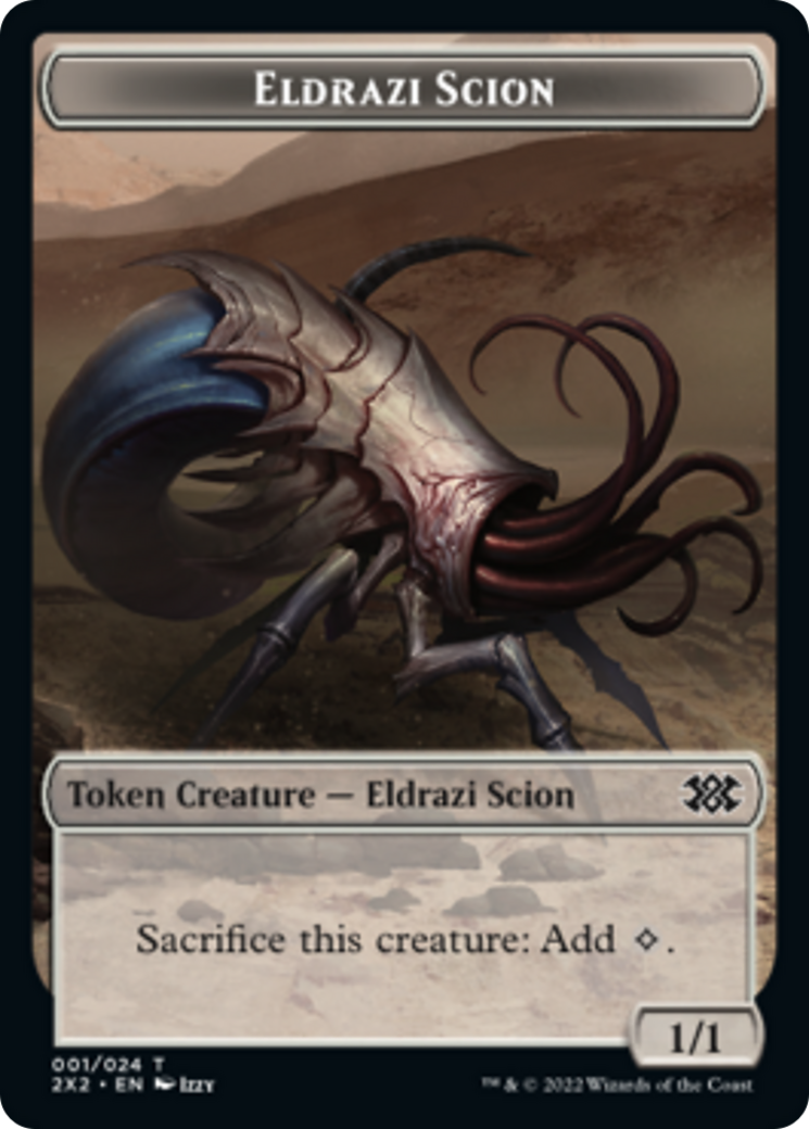Drake // Eldrazi Scion Double-Sided Token [Double Masters 2022 Tokens] | Lots Moore NSW