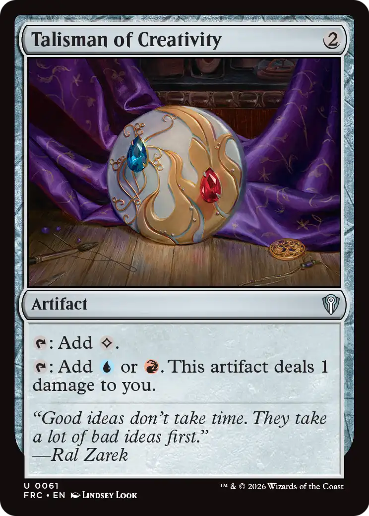 Talisman of Creativity [Reality Fracture Commander] | Lots Moore NSW