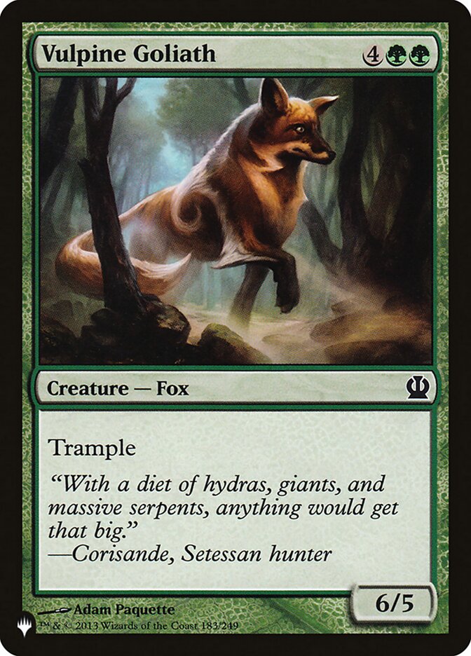 Vulpine Goliath [The List] | Lots Moore NSW