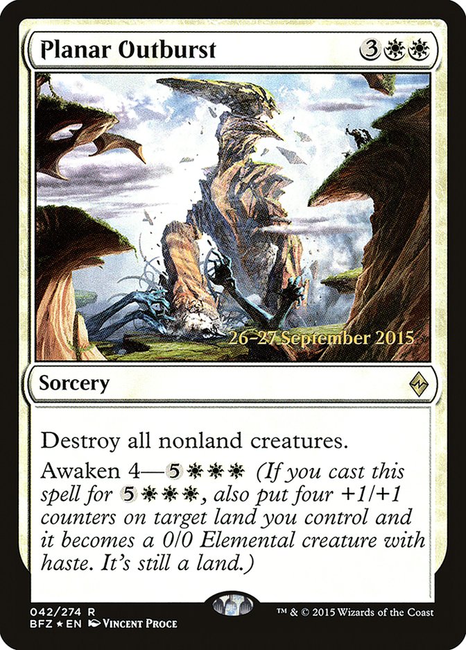 Planar Outburst [Battle for Zendikar Prerelease Promos] | Lots Moore NSW
