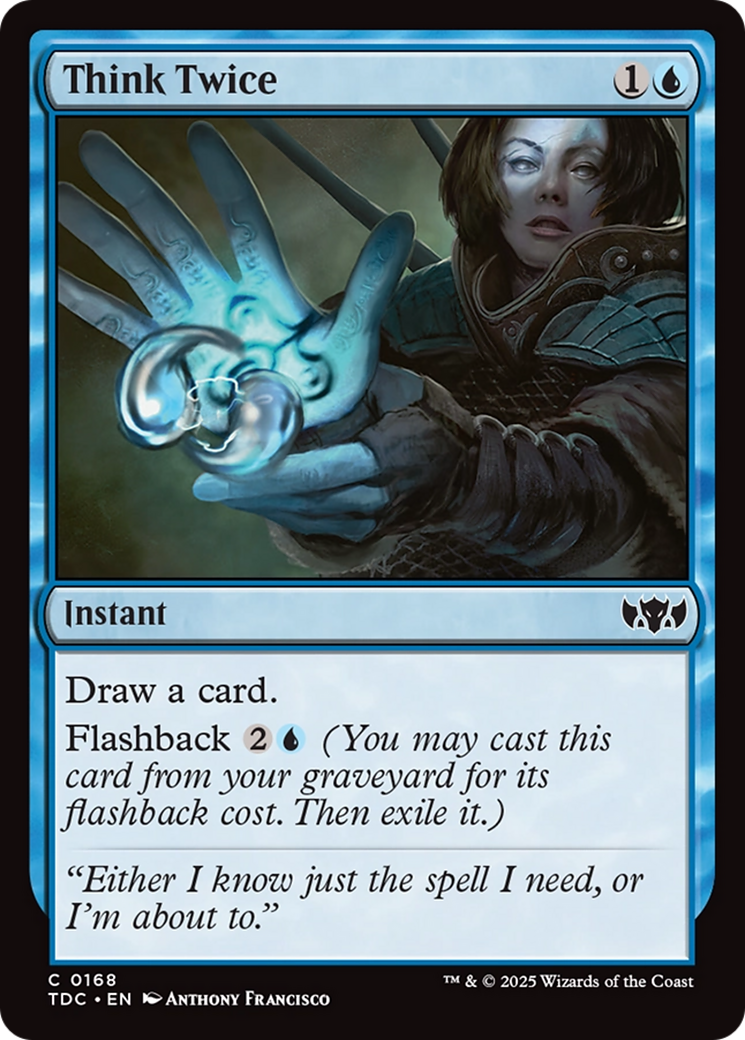 Think Twice [Tarkir: Dragonstorm Commander] | Lots Moore NSW