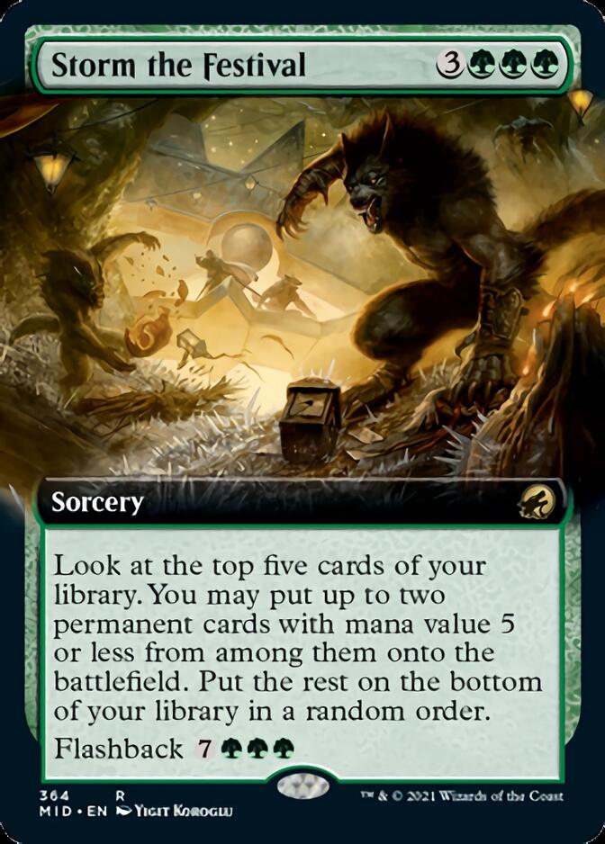 Storm the Festival (Extended Art) [Innistrad: Midnight Hunt] | Lots Moore NSW