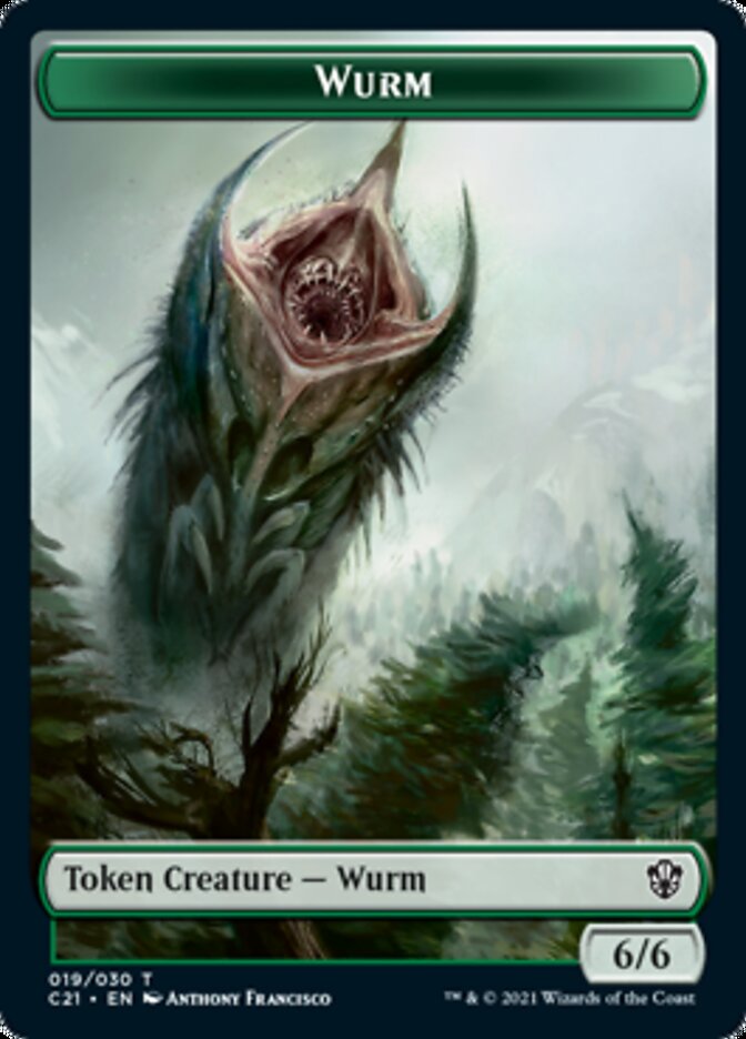Wurm // Kraken Double-Sided Token [Commander 2021 Tokens] | Lots Moore NSW