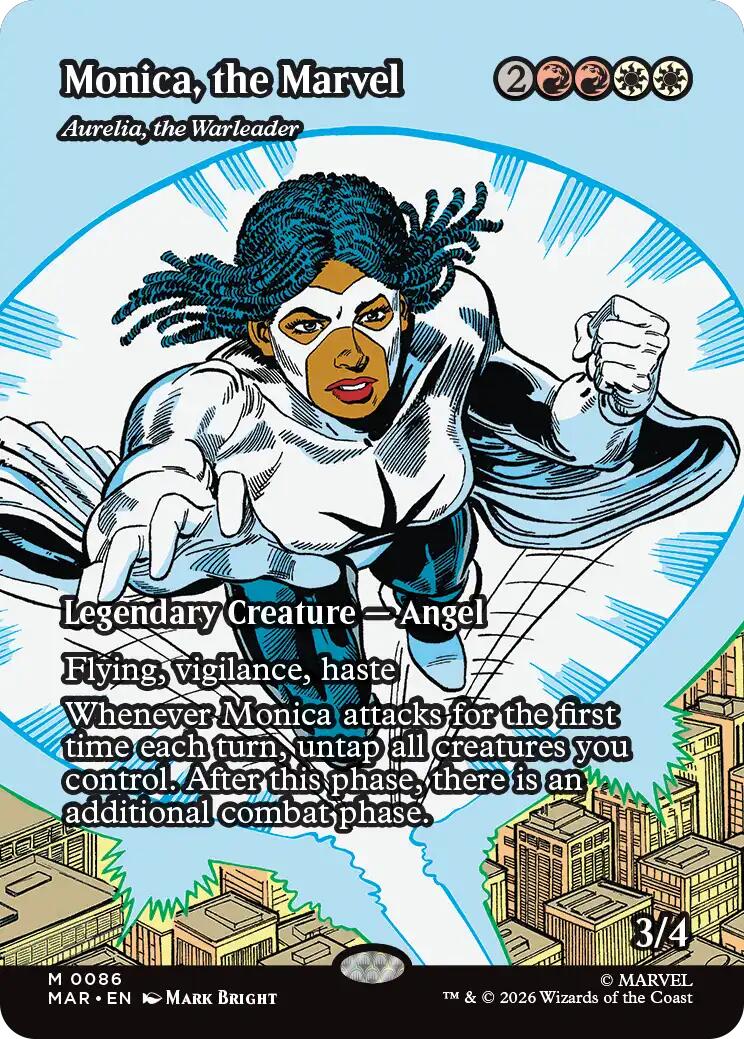 Monica, the Marvel - Aurelia, the Warleader (Borderless) [Marvel Universe: Eternal-Legal] | Lots Moore NSW