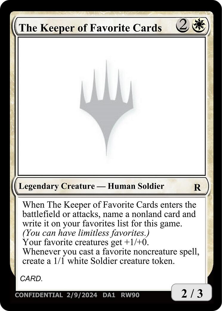 The Keeper of Favorite Cards (2/9/2024) [Unknown Event] | Lots Moore NSW