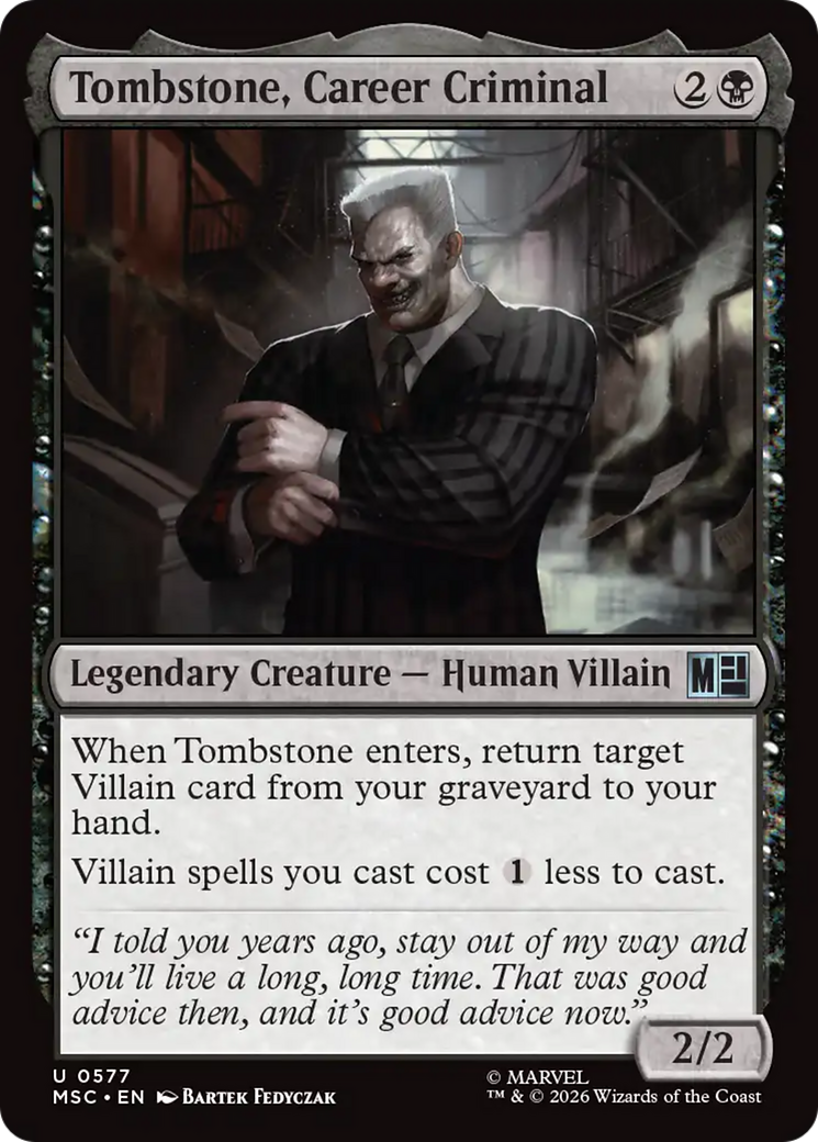 Tombstone, Career Criminal [Marvel Super Heroes Commander] | Lots Moore NSW