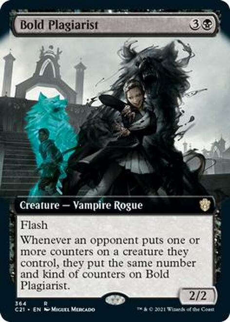 Bold Plagiarist (Extended Art) [Commander 2021] | Lots Moore NSW