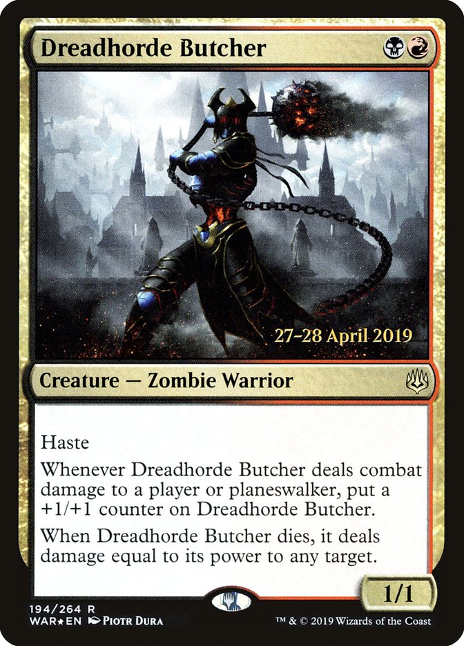 Dreadhorde Butcher [War of the Spark Prerelease Promos] | Lots Moore NSW