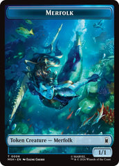 Merfolk // Doombot Double-Sided Token [Marvel Super Heroes Tokens] | Lots Moore NSW