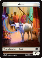 Goat // Soldier Double-Sided Token (Surge Foil) [Marvel Super Heroes Commander Tokens] | Lots Moore NSW
