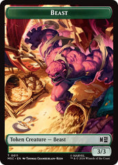 Beast // Vibranium Double-Sided Token [Marvel Super Heroes Commander Tokens] | Lots Moore NSW