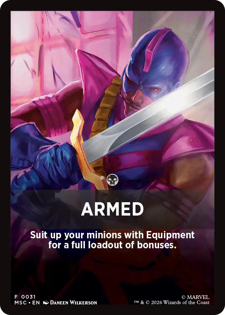 Armed Theme Card [Marvel Super Heroes Commander] | Lots Moore NSW
