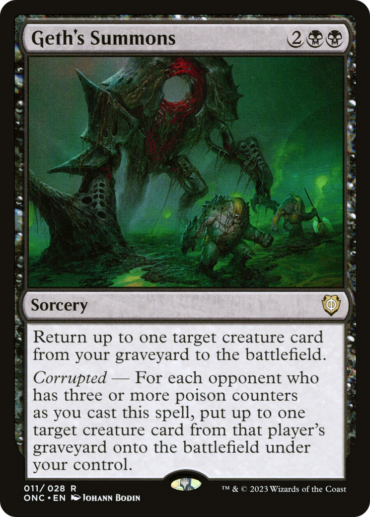 Geth's Summons [Phyrexia: All Will Be One Commander] | Lots Moore NSW