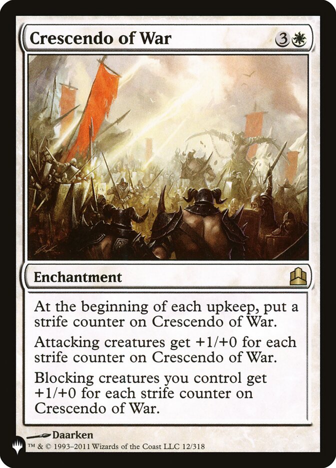 Crescendo of War [The List] | Lots Moore NSW