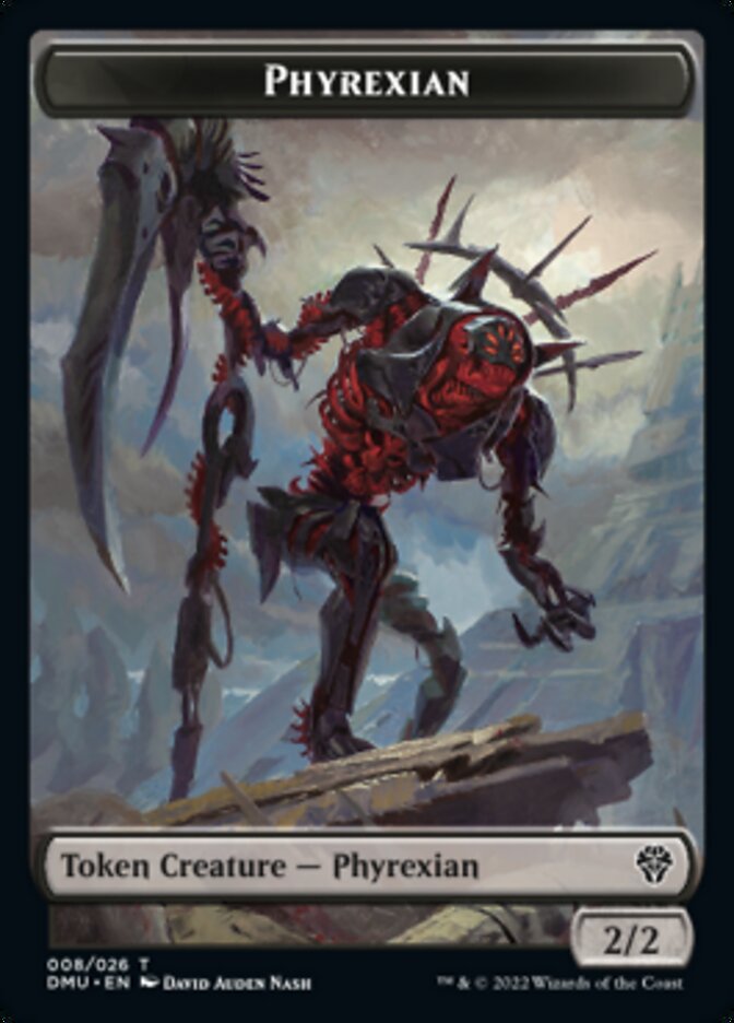 Phyrexian // Stangg Twin Double-Sided Token [Dominaria United Tokens] | Lots Moore NSW