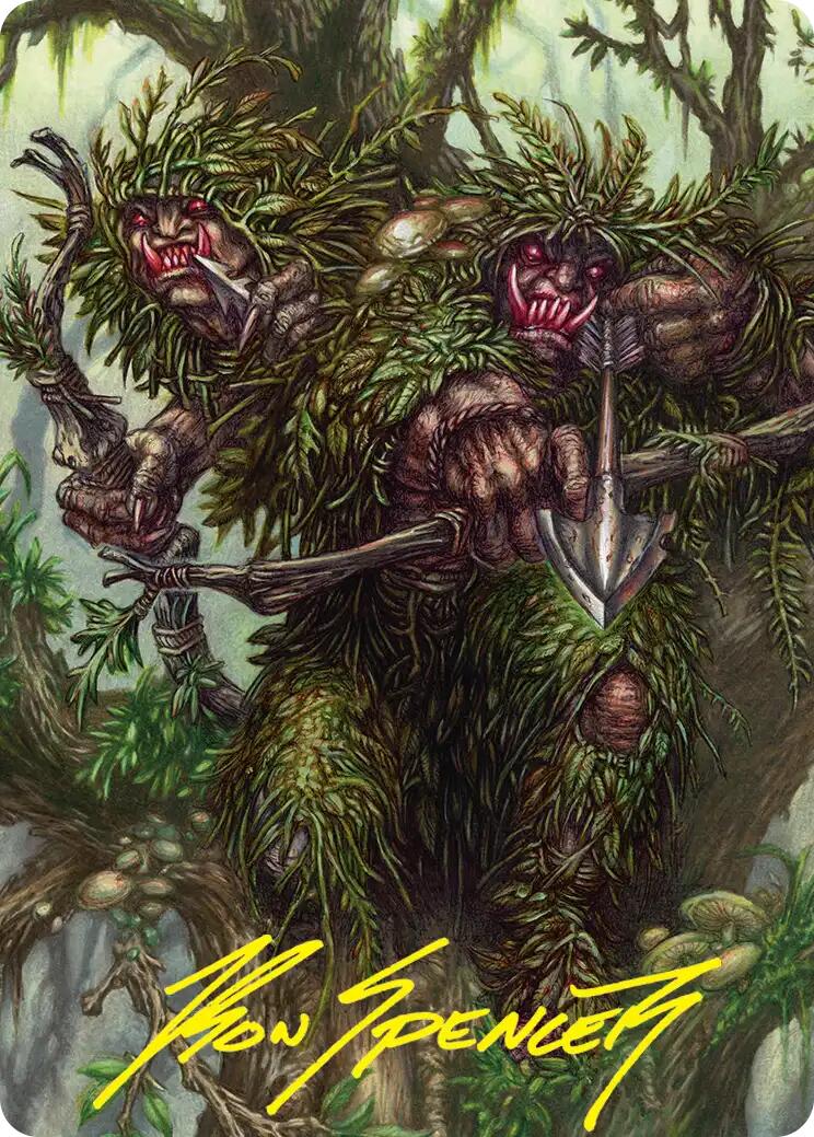 Orcish Bowmasters Art Card (Gold-Stamped Signature) [The Hobbit Art Series] | Lots Moore NSW