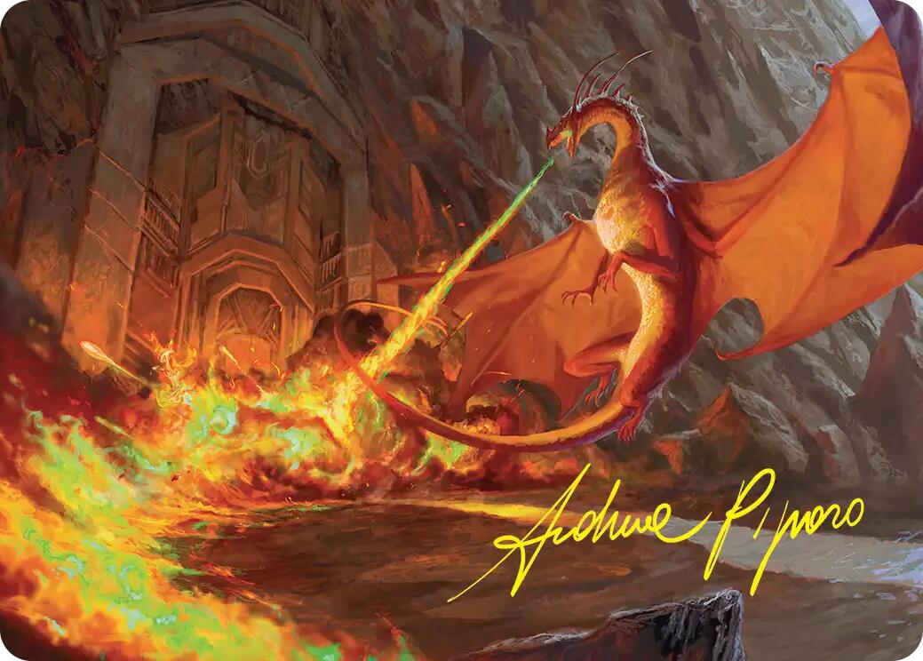 Smaug's Fury Art Card (Gold-Stamped Signature) [The Hobbit Art Series] | Lots Moore NSW