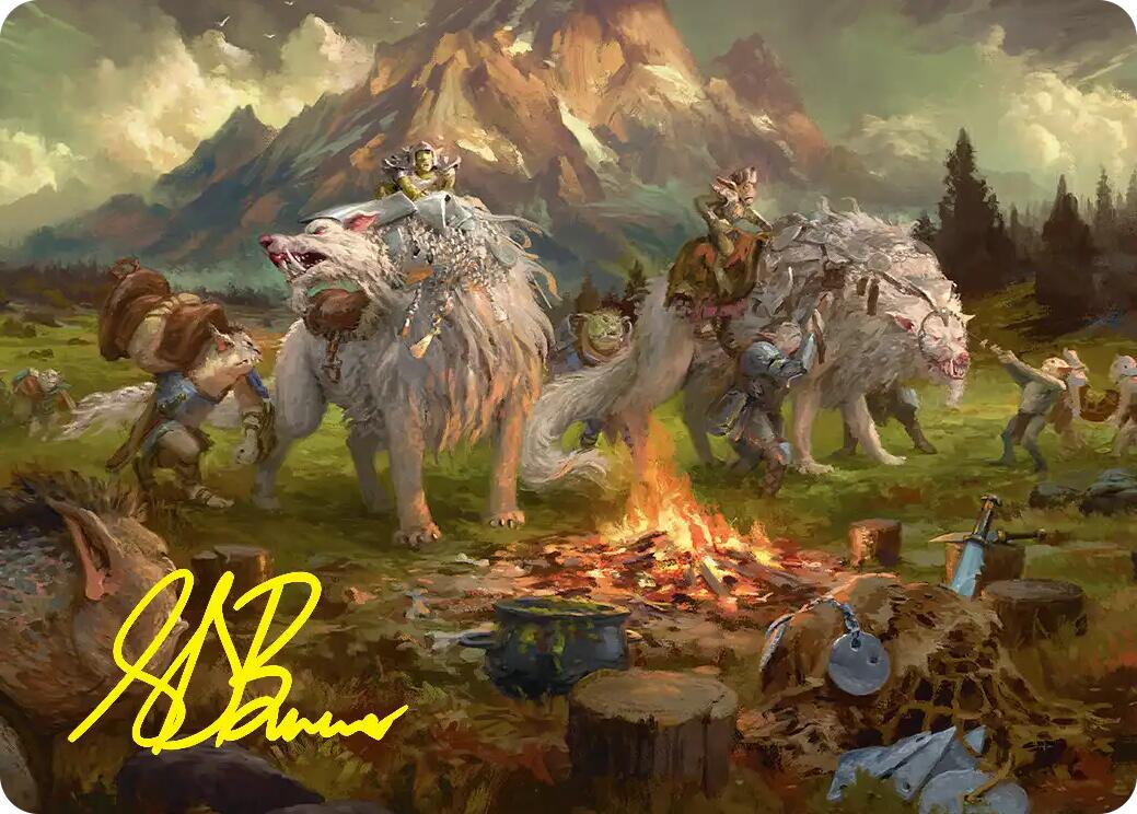 Mount Gundabad Mobilizes Art Card (Gold-Stamped Signature) [The Hobbit Art Series] | Lots Moore NSW