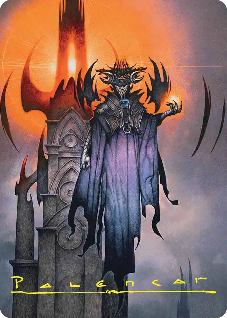 Sauron, the Lidless Eye Art Card (Gold-Stamped Signature) [The Hobbit Art Series] | Lots Moore NSW