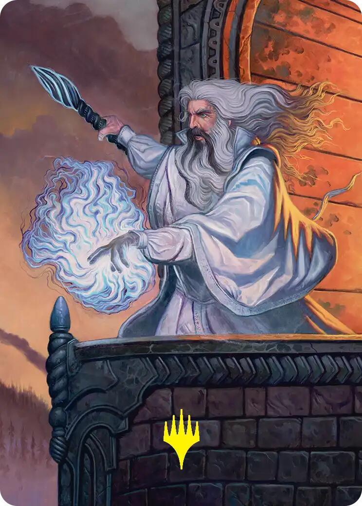Saruman of Many Colors Art Card (Gold-Stamped) [The Hobbit Art Series] | Lots Moore NSW