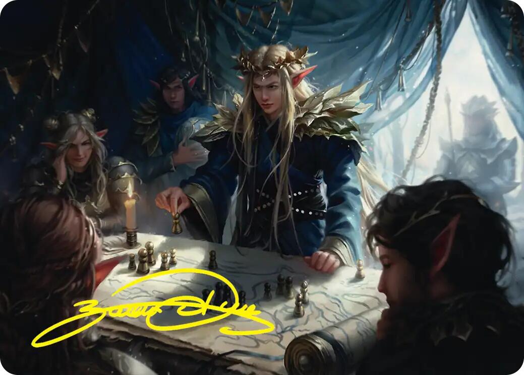 Thranduil the Strategist Art Card (Gold-Stamped Signature) [The Hobbit Art Series] | Lots Moore NSW