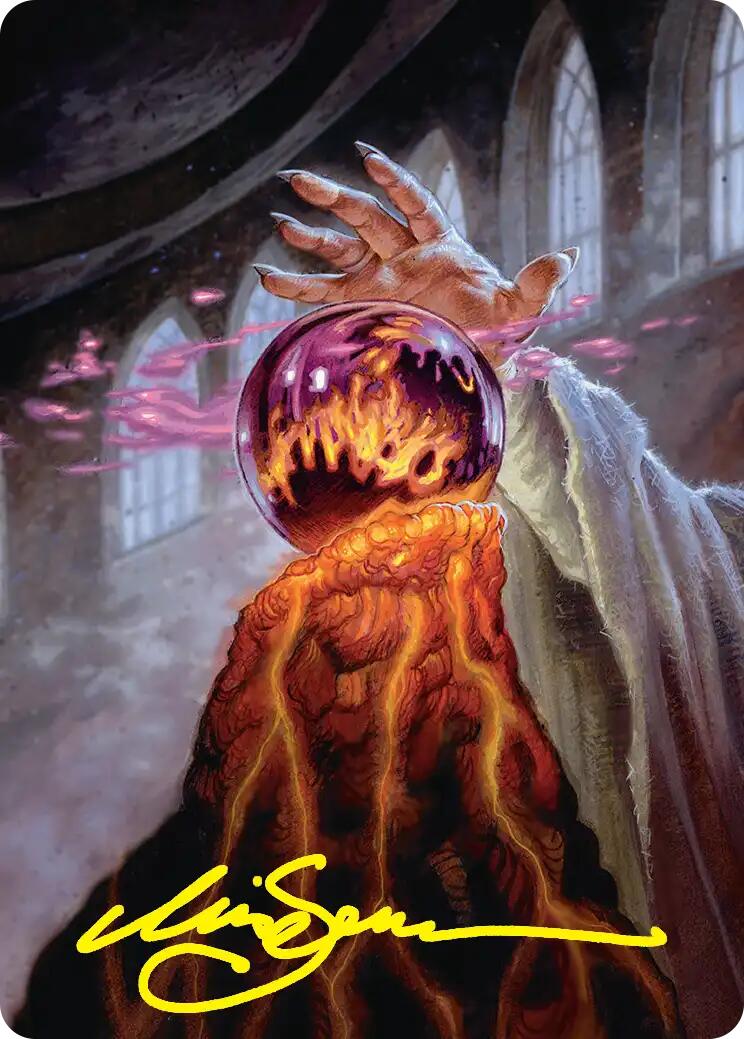 Palantir of Orthanc Art Card (Gold-Stamped Signature) [The Hobbit Art Series] | Lots Moore NSW