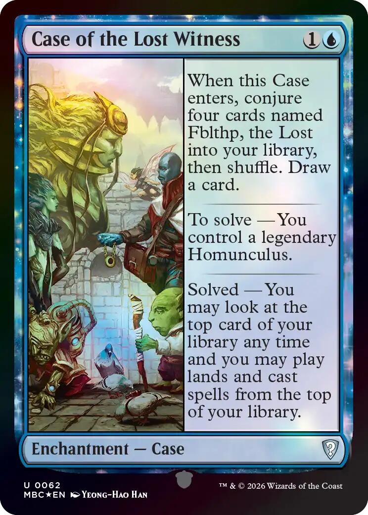 Case of the Lost Witness [Mystery Booster: Commander Edition] | Lots Moore NSW